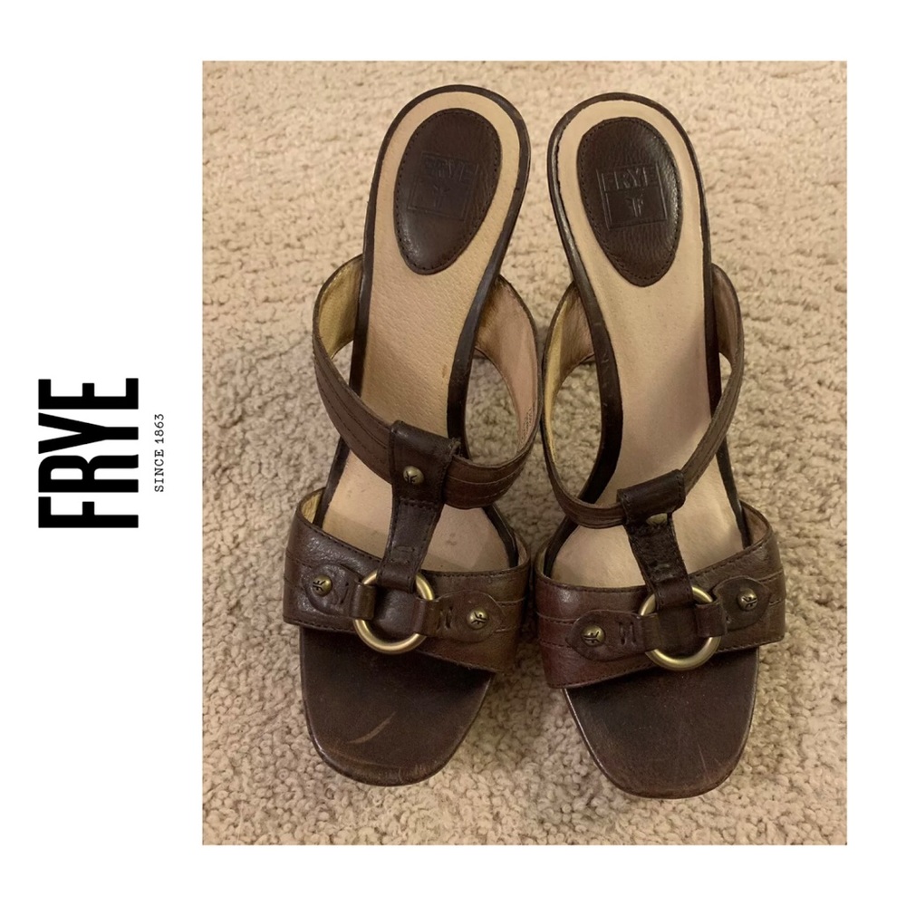 💥NEW💥 FRYE Gerry Slide T-Strap Sandal